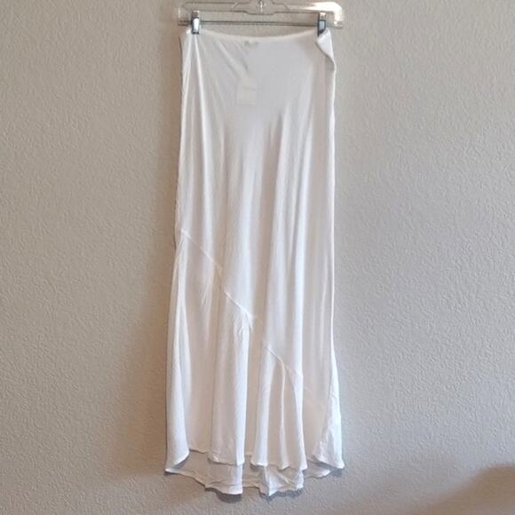 Intimately Free People NWT Sweet On You Bias Half Slip Skirt Maxi Clean Ivory L - Picture 2 of 10